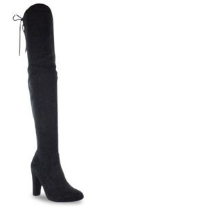 Taxi Thigh High Suede Boots